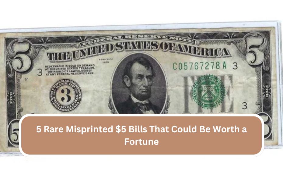 5 Rare Misprinted $5 Bills That Could Be Worth a Fortune