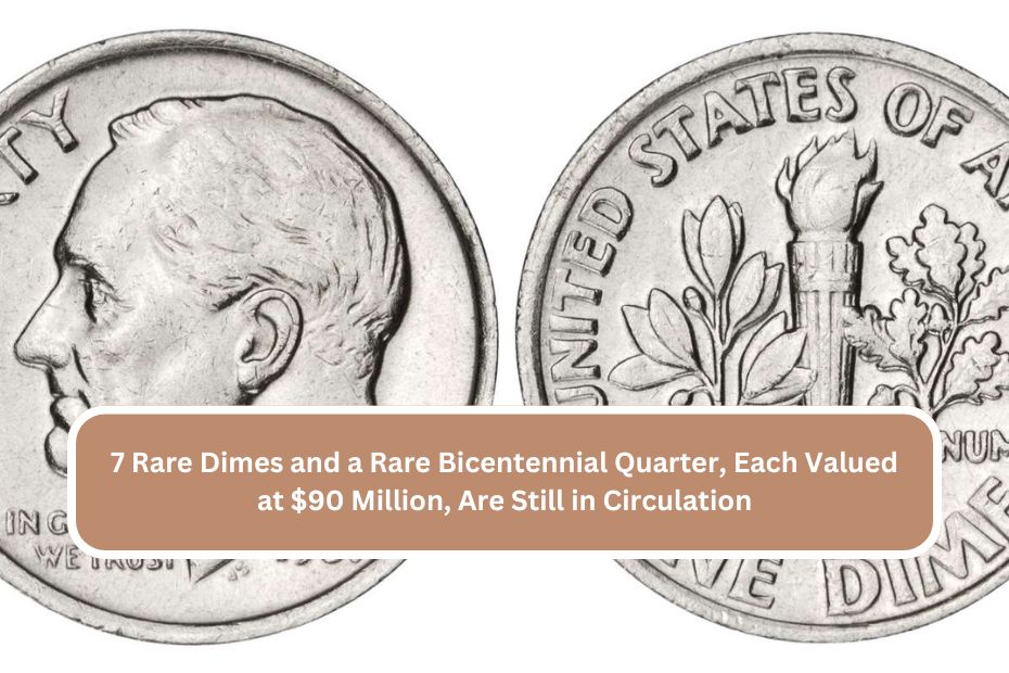 7 Rare Dimes and a Rare Bicentennial Quarter, Each Valued at $90 Million, Are Still in Circulation