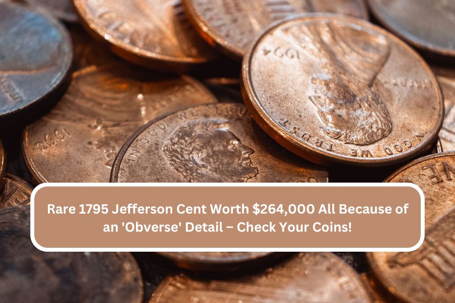 Rare 1795 Jefferson Cent Worth $264,000 All Because of an 'Obverse' Detail – Check Your Coins!