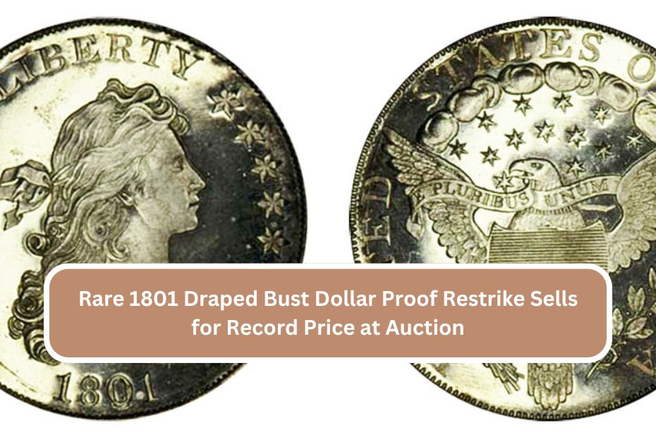 Rare 1801 Draped Bust Dollar Proof Restrike Sells for Record Price at Auction