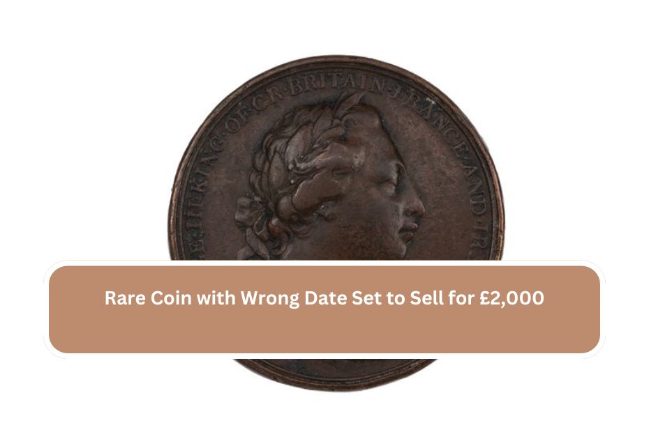 Rare Coin with Wrong Date Set to Sell for £2,000